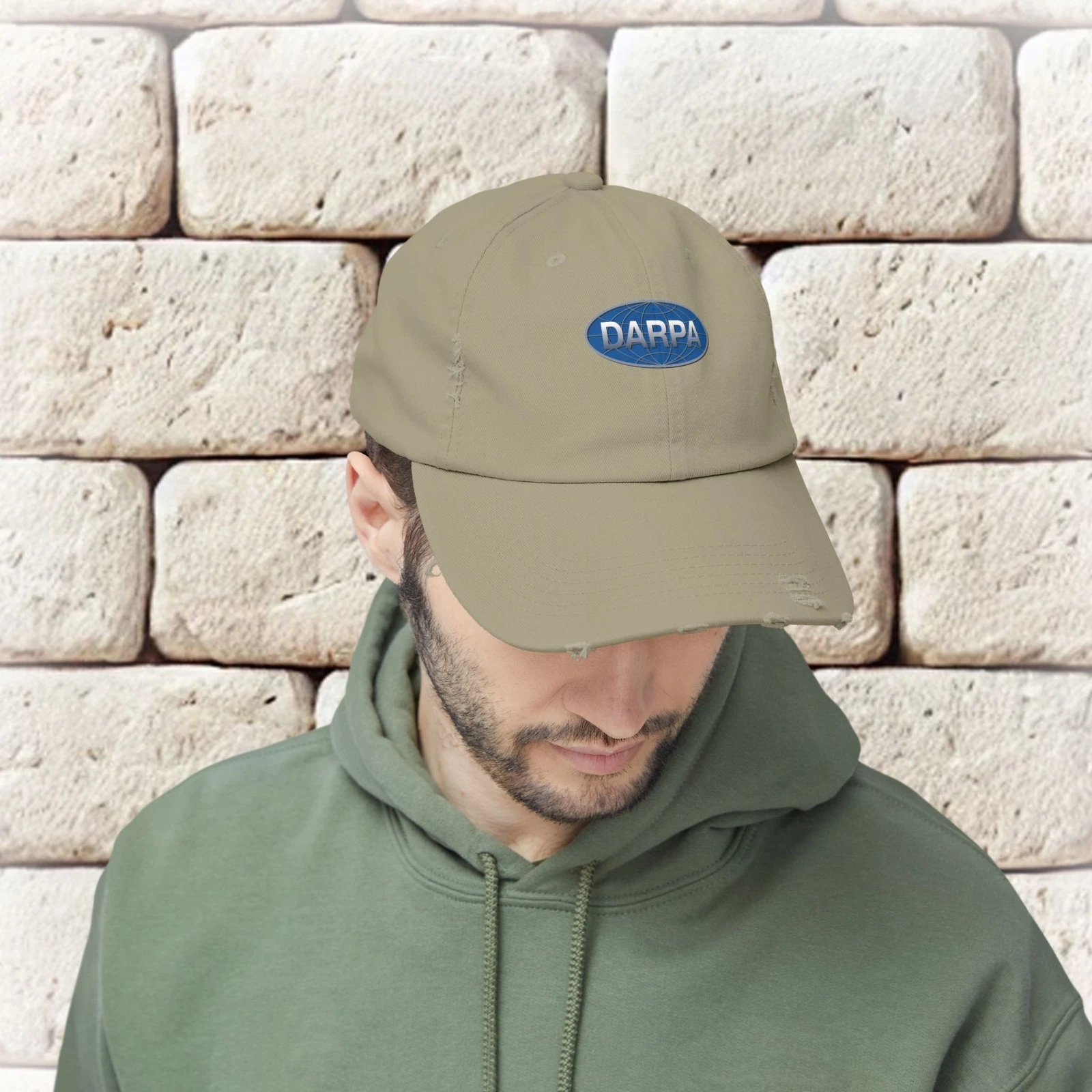 DARPA Emblem Unisex Distressed Cap