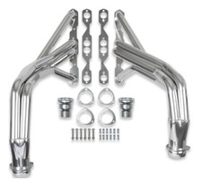 Long Tube Headers1-58 Tube3 Collect76-86 Jeep Cj5 Cj7 With Sbcpolished