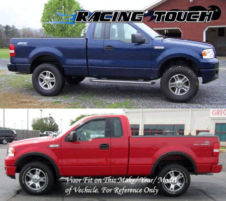 JDM Out Channel 2MM Visors Deflector & Sunroof 3pcs Ford F-150 Regular Cab 04-08 - Picture 6 of 6