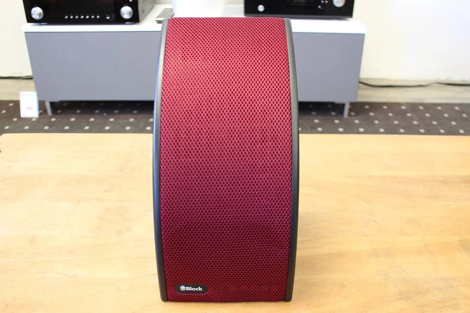 Audioblock SB-100 schwarz-rot - Multiroom Lautsprecher / BT / W-LAN / DAB+