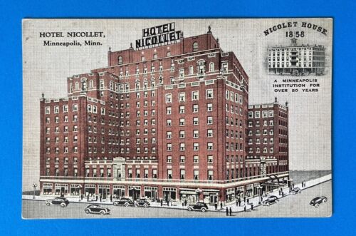 Nicolette Hotel Minneapolis, MN Vintage Postcard