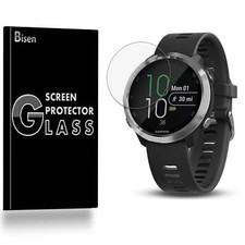 3-PACK BISEN Tempered Glass Screen Protector Cover - Garmin Forerunner 645 Music