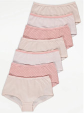 7 Pack Girls Pink Short