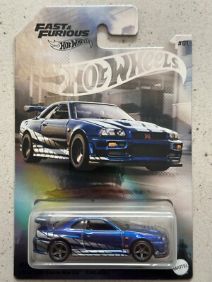 Hot Wheels Premium Fast & Furious NISSAN SKYLINE GT-R R34 with
