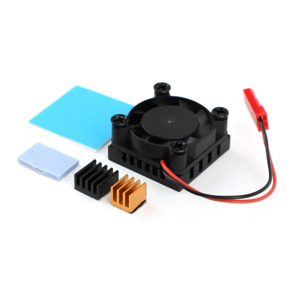 4x Platz Ventilator Lüfter Kühlkörper Kühler Kit für Raspberry Pi 4 Modell B E1A - Bild 3 von 4