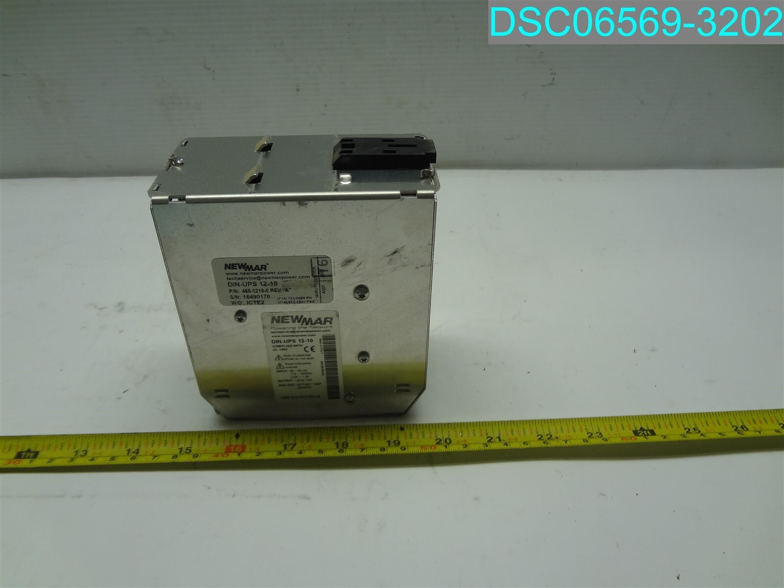 NewMar 12VDC 10A DIN Rail UPS DIN-UPS-12-10 729198427054 Power Supply