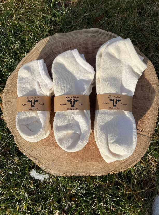 Organic Cotton Ankle Socks- 3 pack
Opens in a new window or tab