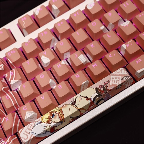 Anime Akitsuki Airi PBT RGB Cherry MX Keycaps For Mechanical Keyboard 108 Keys - Picture 2 of 6