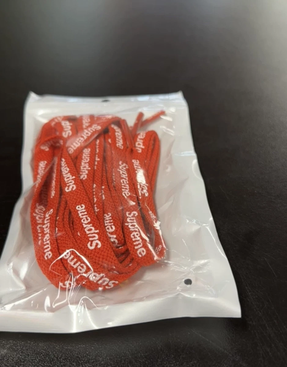 Supreme shoelaces cheap red