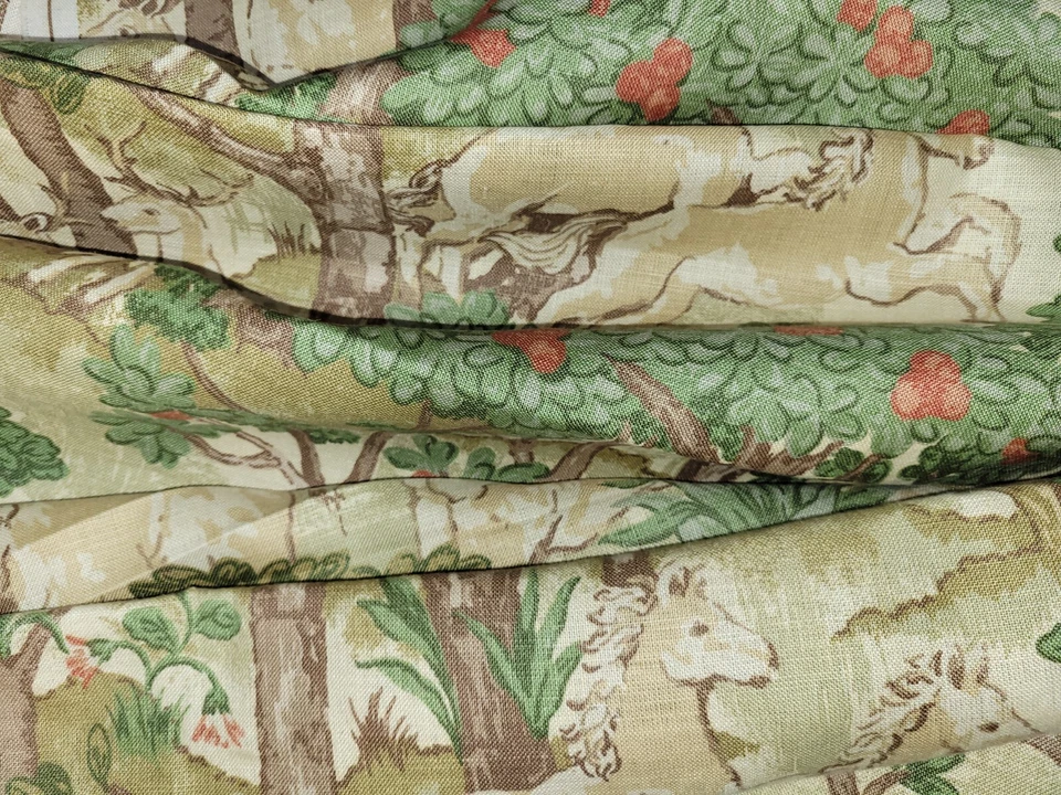 Nueva base Forest Landscape BTY Royal Oak para telas Lee Jofa lino 54" W Foto 2 de 3