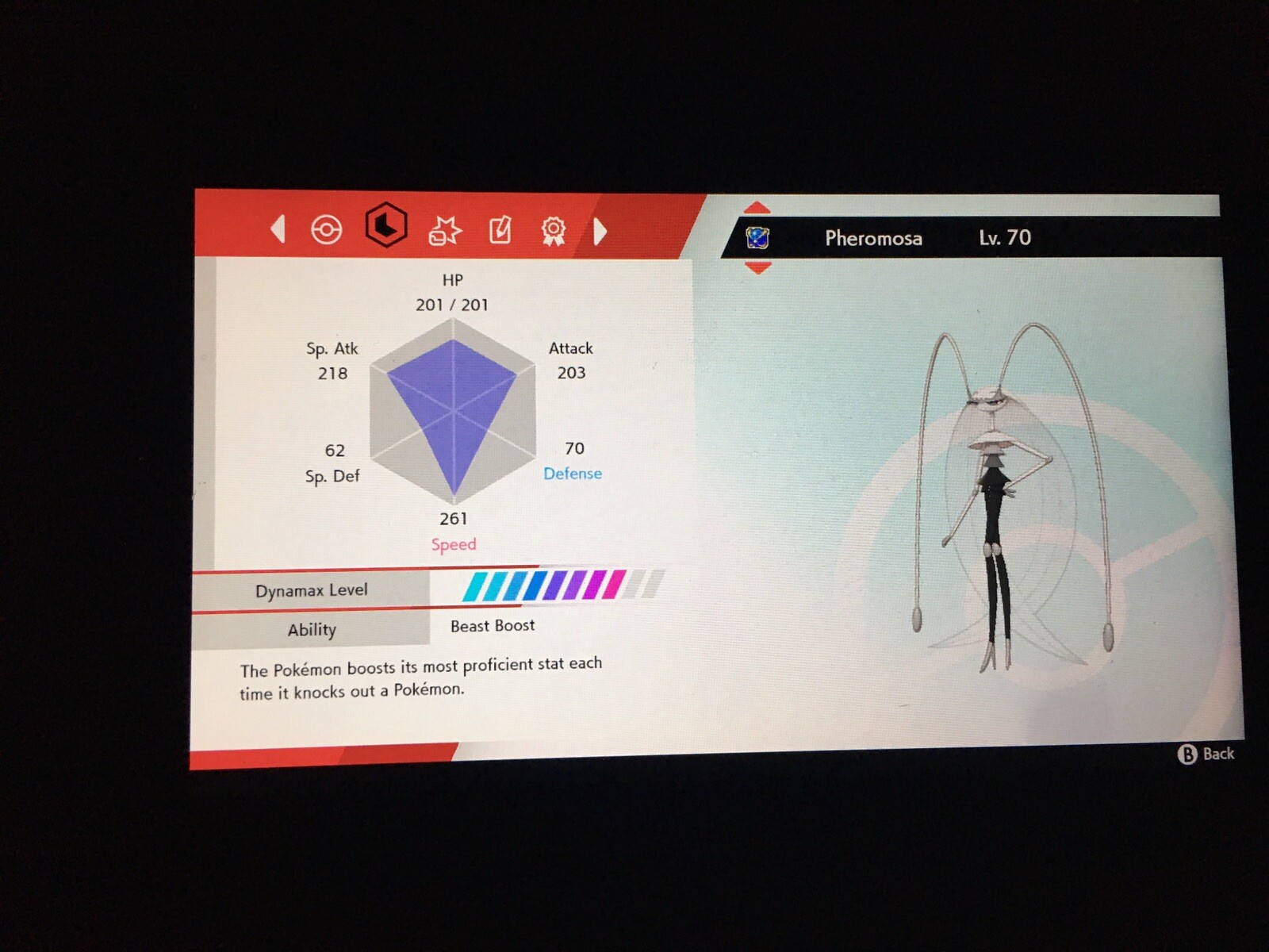 New 🔆SHINY🔆Pheromosa W/ Gold Bottle Cap Pokemon Sword Shield Crown Tundra! eBay