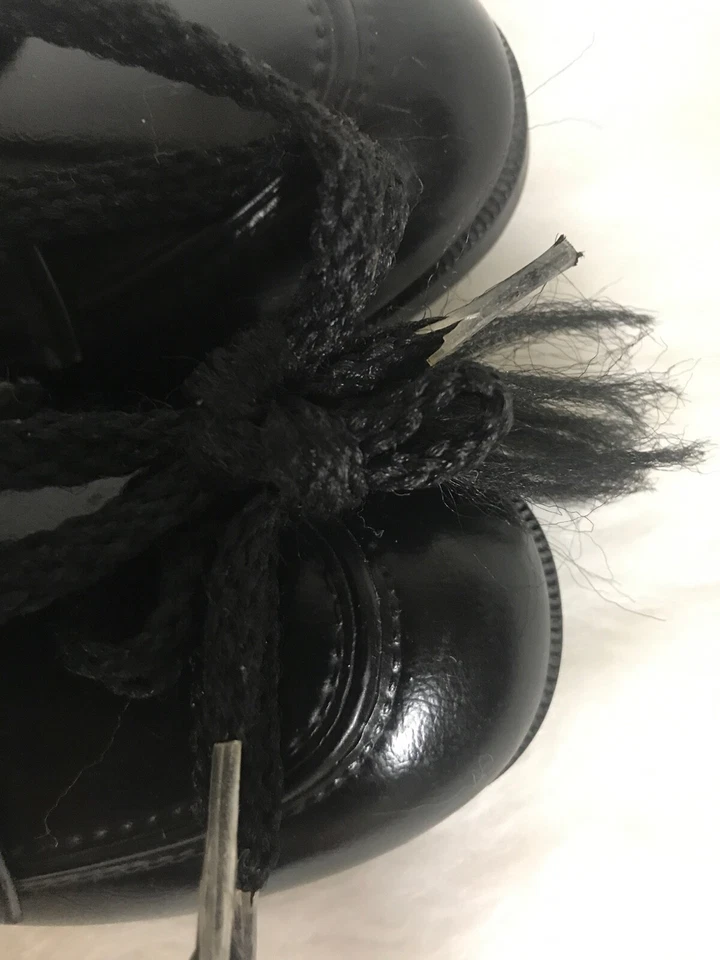 Винтажные черные кожаные детские туфли сделано в США размер для ребенка ясельного возраста - Изображение 3 из 4