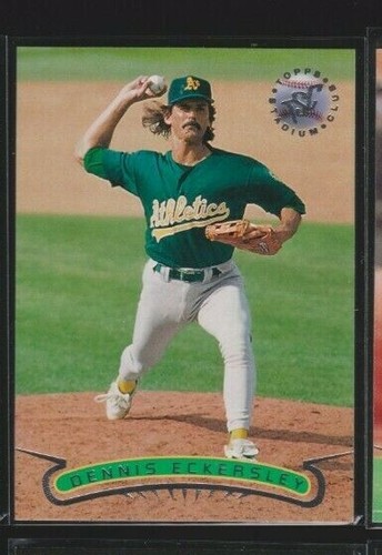 Dennis Eckersley [Silver] #130 1996 Stadium Club card