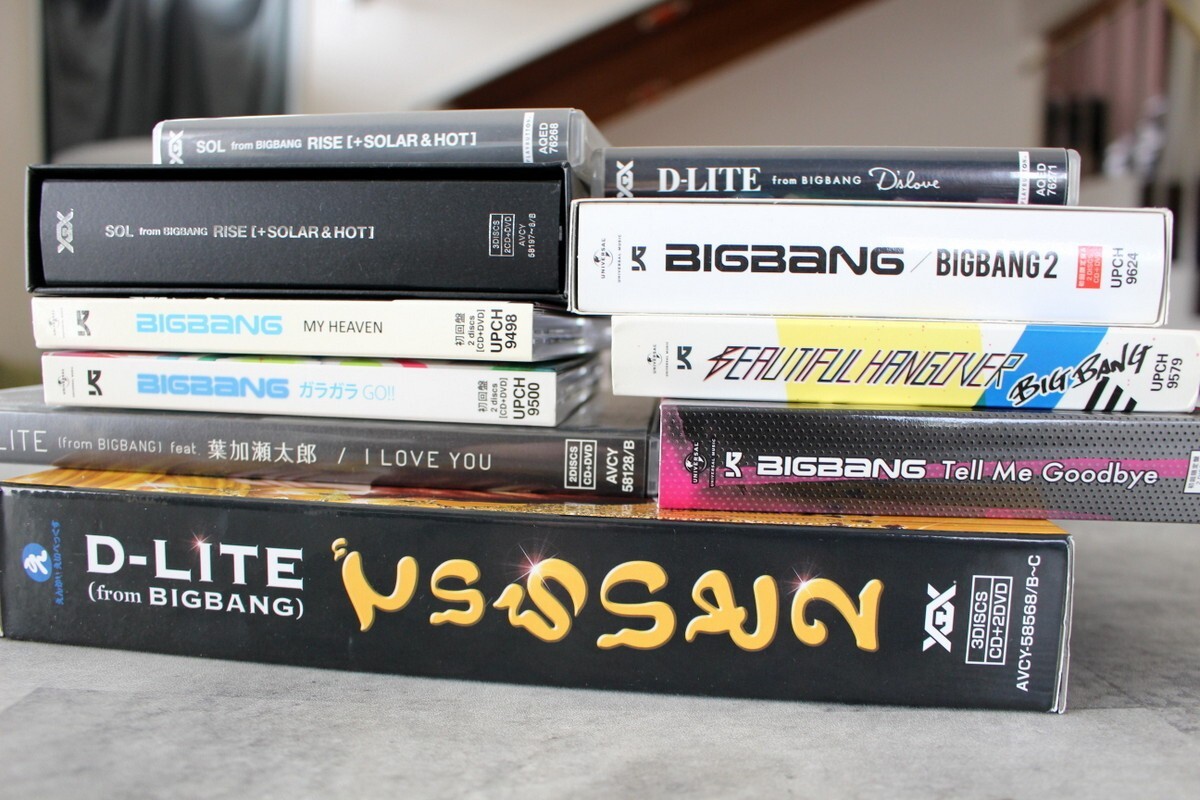 SET x10 BIGBANG D-LITE Taeyang Japan CD Playbutton SOLAR&HOT