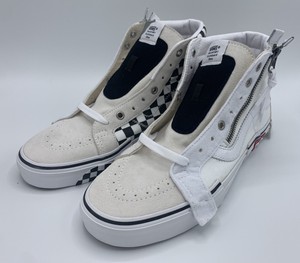 vans cream checkerboard