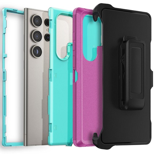 Per Samsung Galaxy S24 + custodia ultra 5G resistente clip gomma cintura telefono cover - Foto 16 di 54
