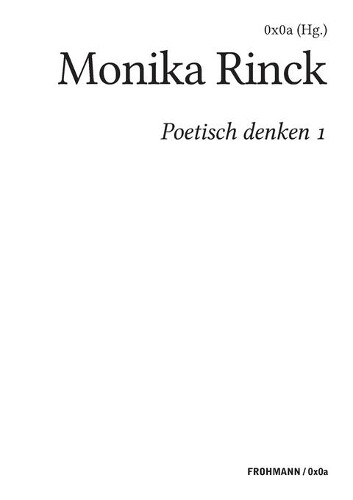 Thumbnail - Poetisch Denken 1 (taschenbuch)