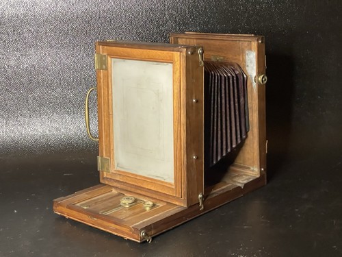 Jacques Garcin Lyon France Made Antique Wooden Bellows Field Camera Vintage Rare - Picture 7 of 15