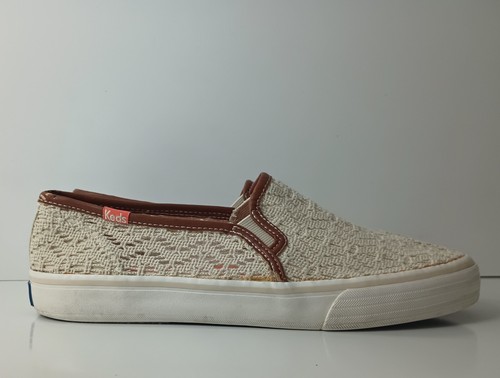 Keds Womens Tennis Shoes Size 8.5 Beige Low Top Sneaker Double Decker See Pics - Picture 7 of 15