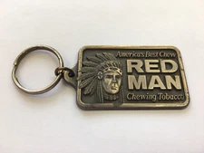 America's Best Chew "Red Man" Chewing Tobacco Keychain. The Pinkerton Tobacco Co
