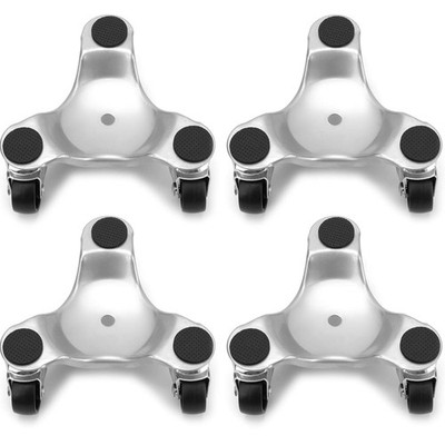 4 Pack Steel Tri-Dolly 200 lbs Load Capacity 3 Wheel Mover  s Dolly for Moving