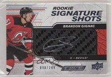 2019 Upper Deck Engrained Rookie Signature Shots 98/249 Brandon Gignac Auto k4s
