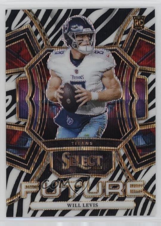 2023 Panini Select Select Future Zebra Prizm Will Levis #FUT-WLE 17ht