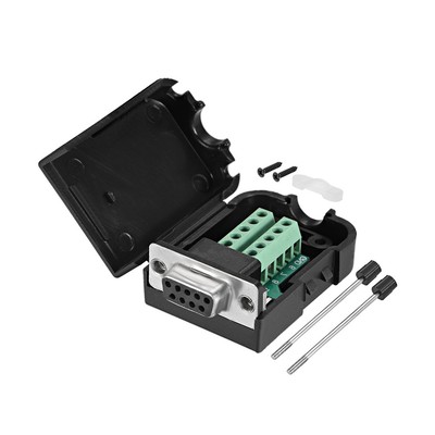 D-sub DB9 Breakout Board Connector w/ Case 9 Pin 2 Row Female RS232 Serial Port