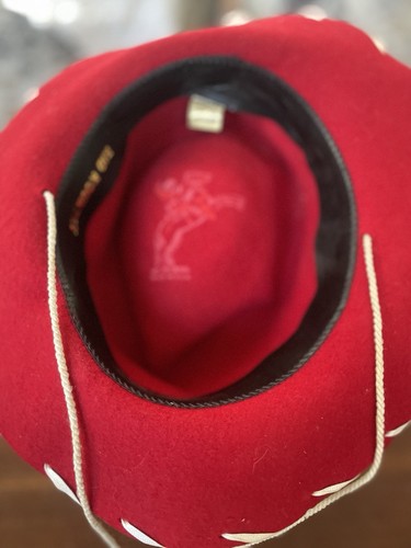 Kid Kountry Vintage Red Wool Kids Hat WPL 4384 Toy Story Size Medium Made In USA - Picture 3 of 8