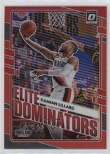 2020 Panini Donruss Optic Elite Dominators Red Prizm 19/99 Damian Lillard 15ej
