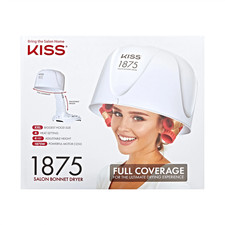 1875W Salon Bonnet Portable Hair Dryer, 4 Heat Settings, 1 Piece     