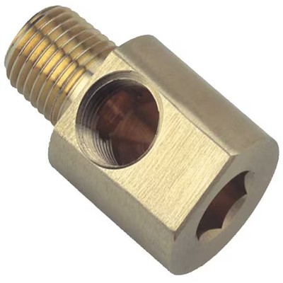 Hex Key Elbow Brass Street Elbow, 1/16 In Female Npt X 1/8 In Male Npt, 4Ccj5