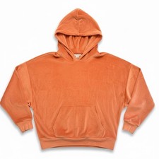 American Eagle Women  s Cropped Hooded Sweatshirt -Medium- Pink