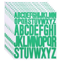 8 Blatt Vinyl Buchstaben Aufkleber 1 Zoll 2 Zoll 416Stk Klebe Buchstaben GrüN