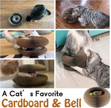 Magic Organ Cat Scratcher Board with 2 Bell Ball, Cat Ball Adventure The Ulti...