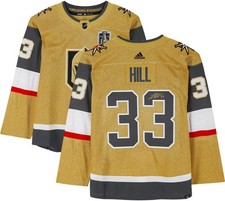 Adin Hill Golden Knights Signed Gold Adidas Authentic Jersey w/Stanley Cup Patch
