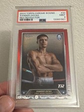 2024 Topps cromo Xander Zayas refractor rojo/5 #20 PSA 9. ¡La calificación más alta! Pop 1
