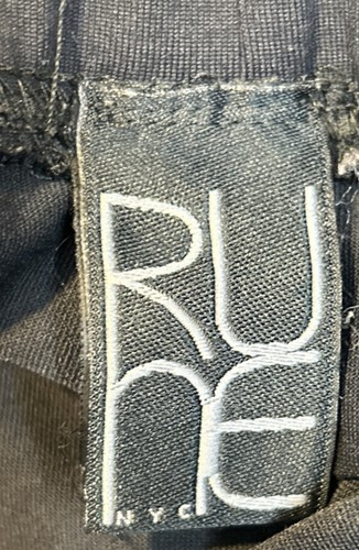 RUNE NYC Glynn Faux Leather Detail Moto Leggings Women's 2X Black - Picture 4 of 6