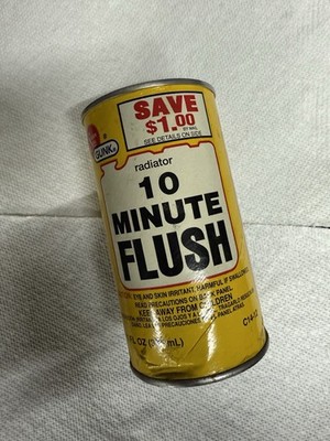 GUNK Vintage Liquid Radiator 10 Minute Flush Repair FULL 11oz CAN With Coupon