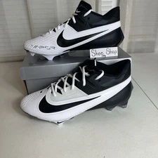 Nike Vapor Edge Elite 360 2 Football Cleats Size 12 Wide White Black FJ6125-004