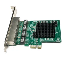 1x 4Port Gigabit Mini PCI-e PCIe Network Adapter Card NIC For Realtek RTL8111F