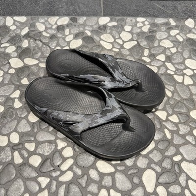 靴 OOFOS OORIGINAL BLACK M8 / W10 USA Women's OOriginal Black Sandal – OOFOS