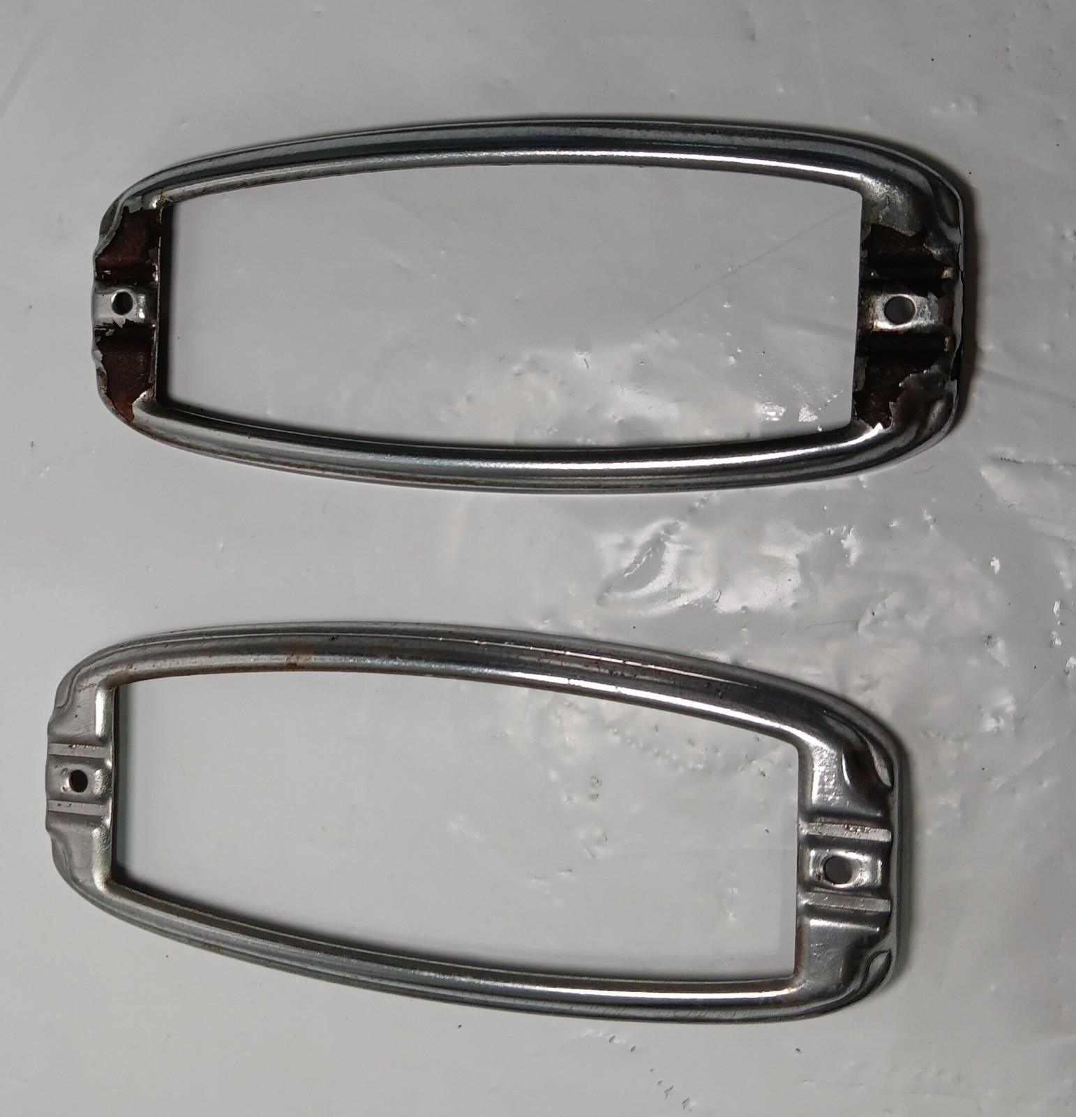 1941 Chevrolet Master 2 Door Sedan Tail Lights / Stop Light Bezels - Photo 1