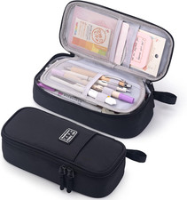 Durable Pen Pencil Case for School Supplies, High Capacity Pencil Bag Pouch Orga