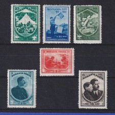 Romania 1932 Boy Scout Camp Sibiu (Hermannstadt) Mi. No. 437-442 Unused *