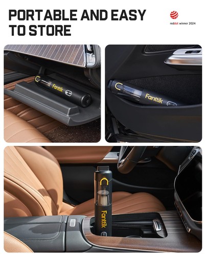 V8 Mate Upgraded Cordless Car Vacuum, Portable Mini Vacuum with 13000pa Sucti... - Foto 4 di 8