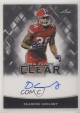 2018 Leaf Trinity Clear Auto DeAndre Goolsby #CA-DG2 Auto 0if9