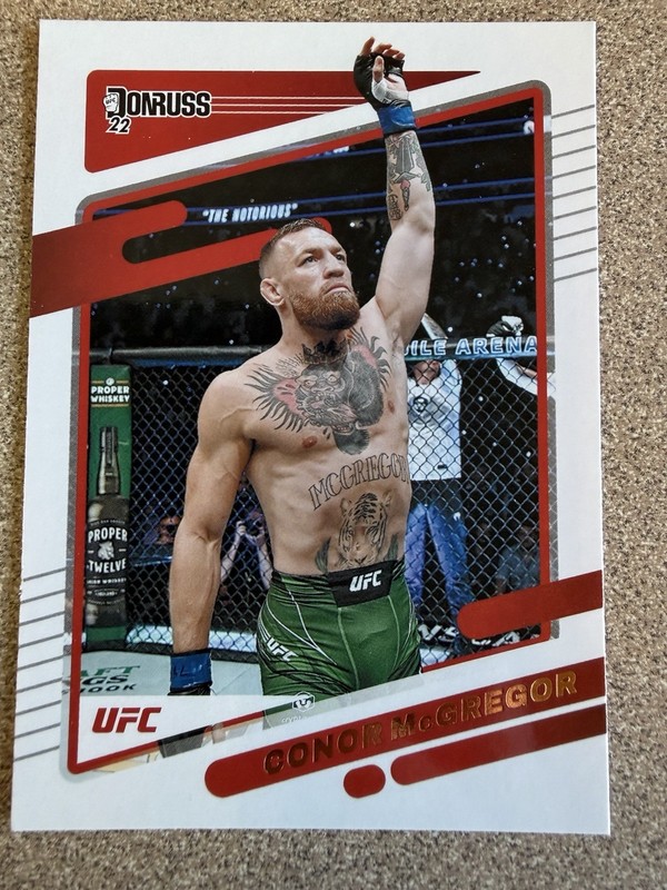 Lot Of 3 - 2022 Donruss Panini #27 Conor McGregor Lightweight MMA Cards NM