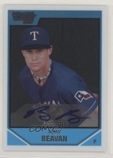 2007 Bowman Draft Chrome Draft Picks Rookie Auto Blake Beavan #BDPP117 Auto sh7