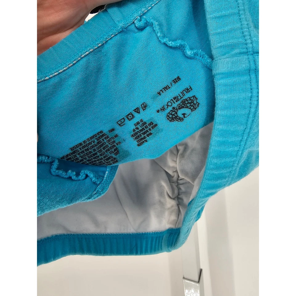 Sujetador deportivo Fruit of the Loom para mujer talla S algodón de bajo impacto azul brillante Foto 3 de 3